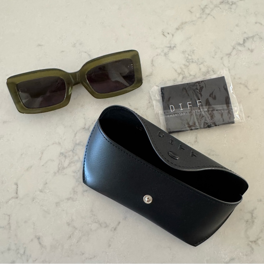 Diff Indy Olive Green Sunglasses